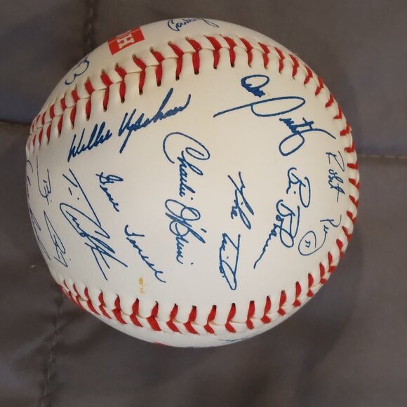 VINTAGE TORONTO BLUE JAYS FACSIMILE TEAM AUTOGRAPHED BASEBALL - Picture 2 of 5